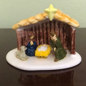 RETIRED SNOW VILLAGE “OUTDOOR NATIVITY SCENE”